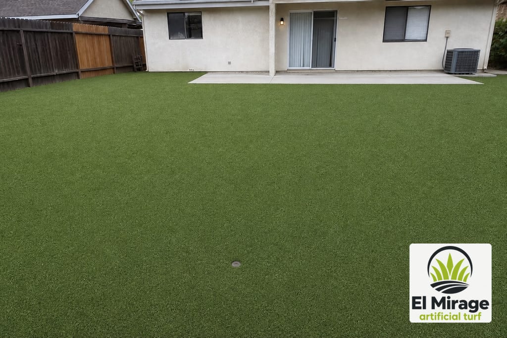 Residential Backyard Turf Installation photo