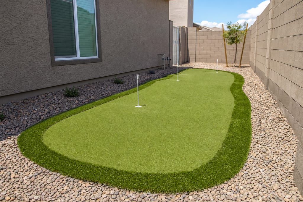 Putting green installation photo