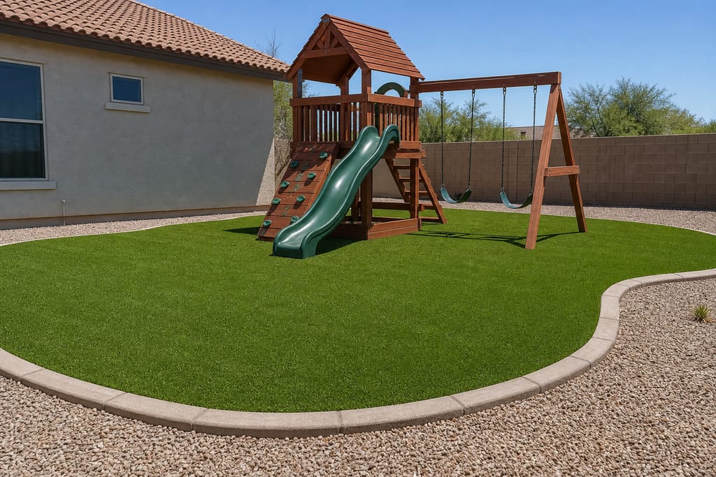 Desert-adapted turf installs photo