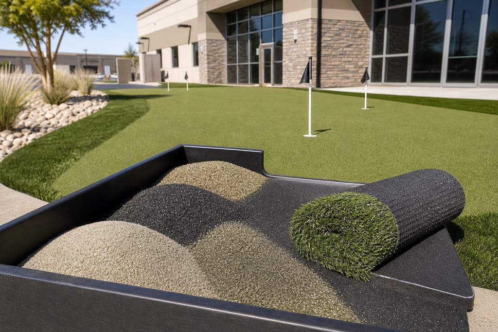 Heavy-use infill system photo