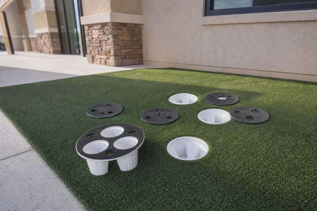 Multi-cup hardware sets photo