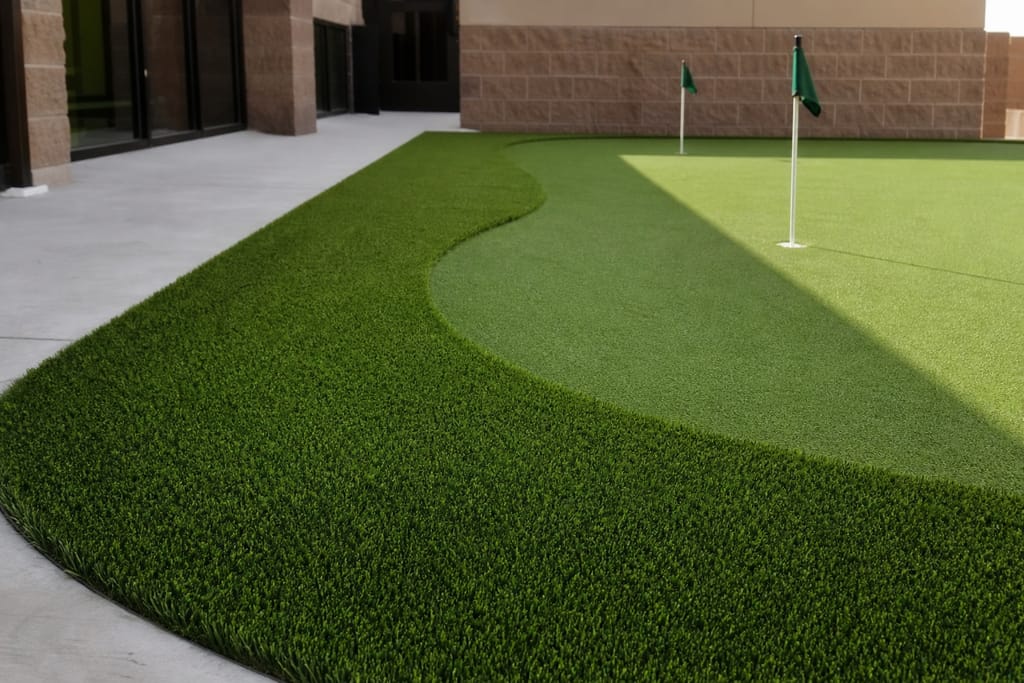 Reinforced fringe turf photo