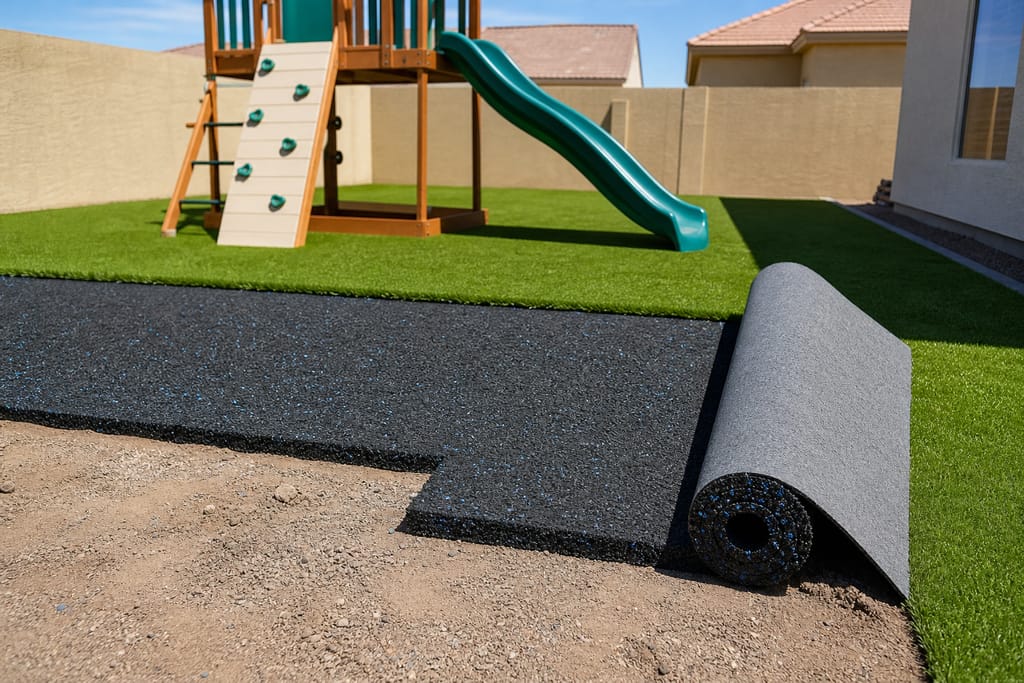 Shock-absorbing underlay photo