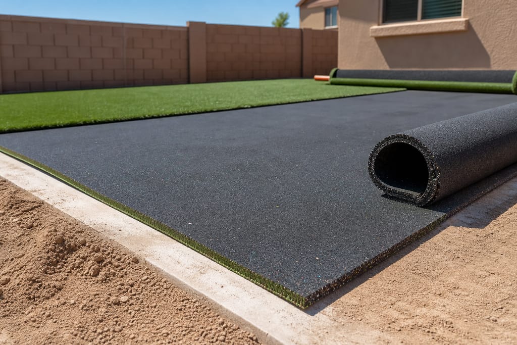 Shock pad underlayment photo