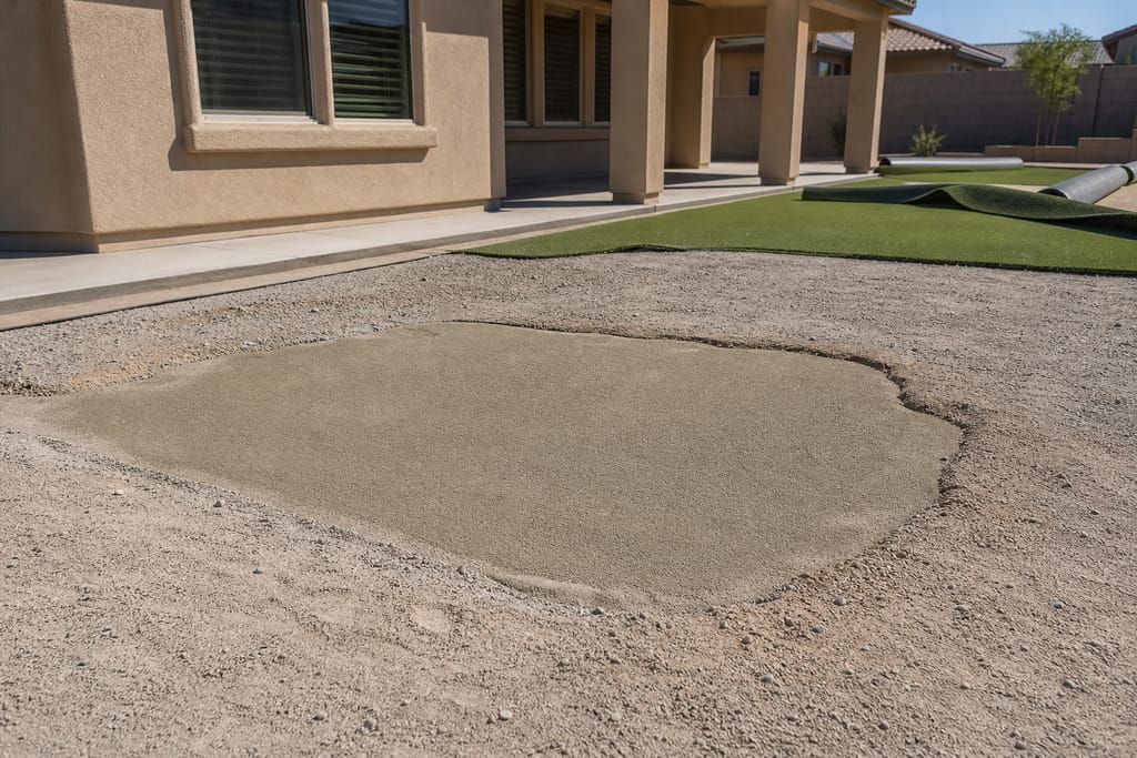 Base leveling compound photo