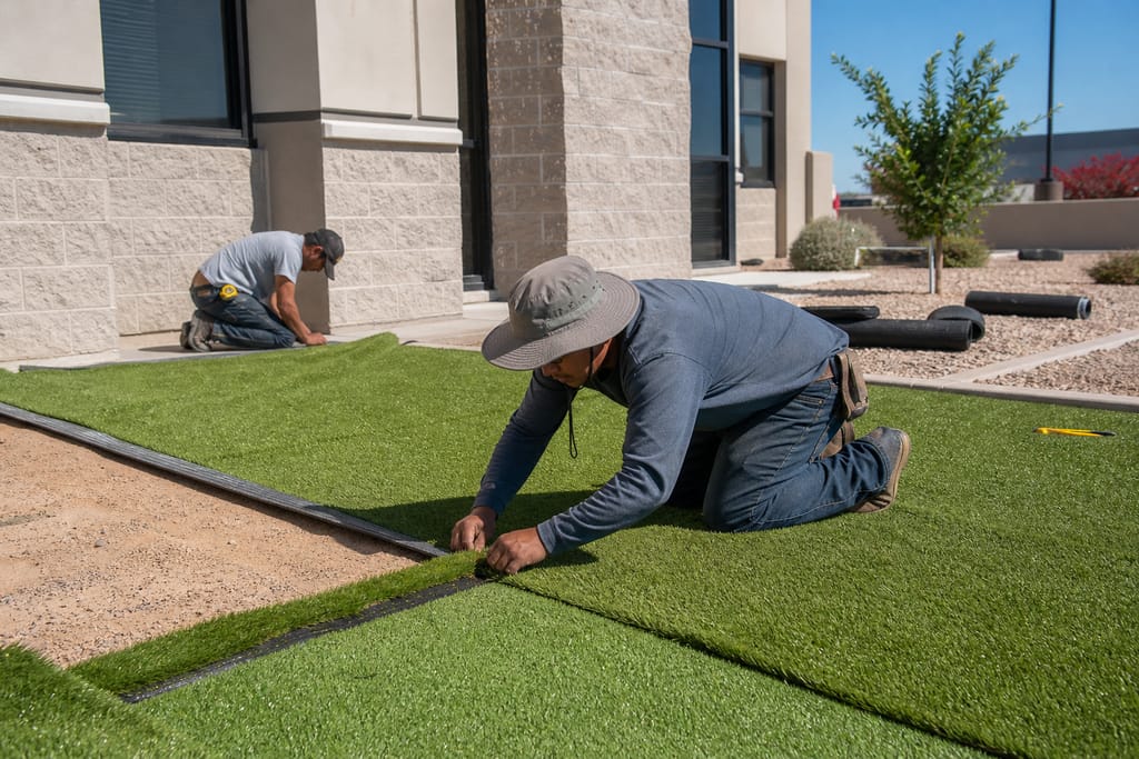 Integration with hardscape photo
