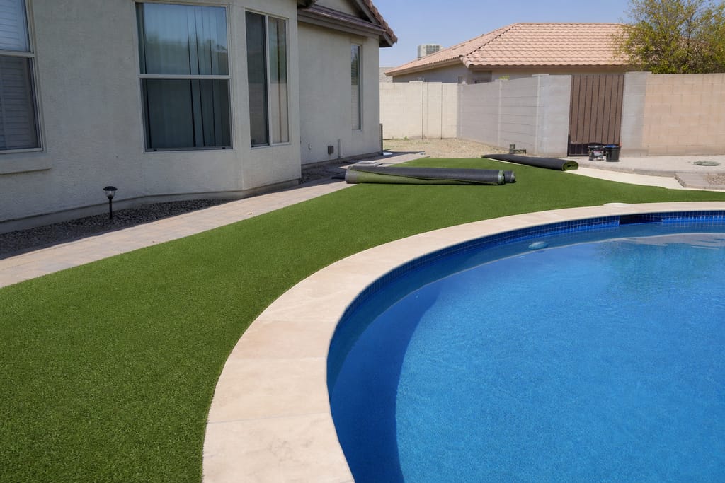 Non-slip turf installation photo