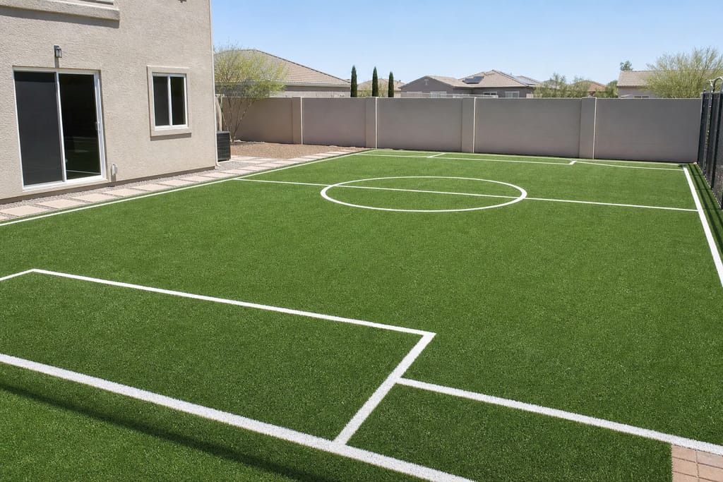 Field line marking photo
